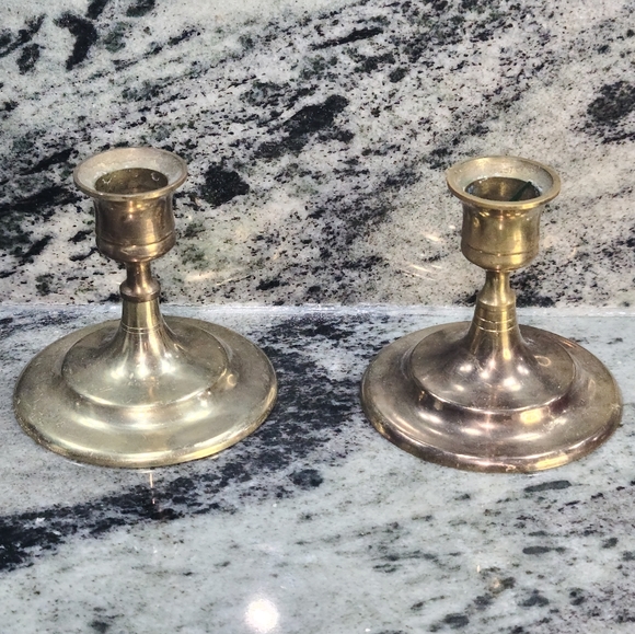 🌵Set of 2 Brass Candleholders 🕯
